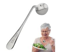 Elbow Fork Spoon: Ergonomic Cutlery for the Elderly and Self-contained and Disabled Curved Tools in Stainless Steel | Angled Spoon with Handle without Sleeve for Feeding