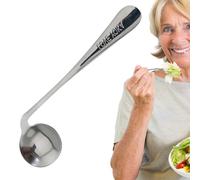 Elbow Fork Spoon: Ergonomic Cutlery for the Elderly and Self-contained and Disabled Curved Tools in Stainless Steel | Angled Spoon with Handle without Sleeve for Feeding