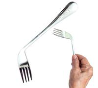 Elbow Fork Spoon for Elderly - 6.7 x 1.5 Inch Cutlery Curved Hand Tool Self Feeding Aid Ergonomic Senior Cutlery | Disabled Adults, Elderly Care, Hospital