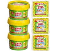 Elbow Grease 3X Cleaning Paste 350g, 3X Power Cloths 3 Pack, Stubborn Stain Remover Set for Kitchen, Bathroom, Multi-Surface, Tough on Grease, Grime, Marks, Dirt, Easy to Use