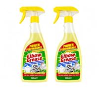Elbow Grease All Purpose Degreaser Spray Pack of 2 x 500ml (1 Litre Total) Solvent Free Powerful Grease & Grime Cleaner for Kitchen - Multipurpose Household Cleaning Spray