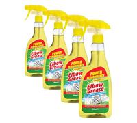 Elbow Grease All Purpose Degreaser Spray | Removes Grease & Oil from Kitchens & Bathroom Surfaces, Outdoor, Vehicles & Fabrics - Hundreds of Uses (500ml) (Pack of 4)