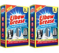 Elbow Grease All Purpose Descaler - Up to 100% Limescale Removal | Suitable for Kettles, Coffee Machines, Steam Irons & Shower Heads (6 Pack Liquid Sachets)