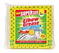 Elbow Grease Cleaning Cloths (Pack Of 3) Yellow/green (One Size)