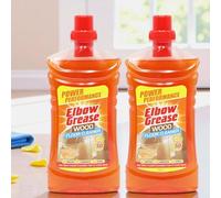 Elbow Grease Concentrated Floor Cleaner 2 x 1L - Powerful Multi-Surface Cleaning Solution for Wood, Laminate & Vinyl Floors Sold by PSM Discounts