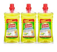 Elbow Grease Concentrated Floor Cleaner Lemon Fresh For Tiles 1L - Pack Of 3