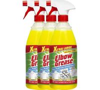 Elbow Grease Degreasers and Cleaners - Suitable for Removing Stains from Glass, Microwave, Kitchenaries, Bathroom, Fabrics, Plastics with Fresh Lemon scented Formula (1 Liter) (Pack of 3)