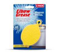 Elbow Grease Dishwasher Freshener | Odour Control | Fresh Lemon Scent Between Washes - Lasts Up To 60 Washes (Lemon Fresh, 2 Pack)