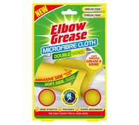 Elbow Grease Double Sided Microfibre Cleaning & Polishing Cloth - 2 in 1 Antibacterial, Non Scratch, Cuts Through Grease & Grime | Cleans & Polishes (1 Cloth Pack)