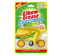 Elbow Grease Double Sided Microfibre Cleaning & Polishing Cloth - 2 in 1 Antibacterial, Non Scratch, Cuts Through Grease & Grime | Cleans & Polishes (1 Cloth Pack)