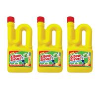Elbow Grease Drain Unblocker, Fast-Acting Gel Liquid, Dissolves Hair and Grease Clogs, for Sinks, Baths and Showers, 750ml, Pack of 3