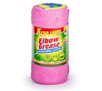 Elbow Grease Extra Large Multi Coloured Microfibre Cloths (4 Pack)