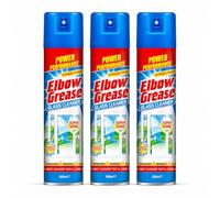 Elbow Grease GLASS CLEANER 300ml - Pack of 3 | Streak Free Foaming Glass Spray for Windows, Mirrors & Glass Surfaces