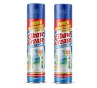 Elbow Grease Glass Cleaner Aerosol 400ml - Powerful Performance, Streak-Free Shine (2, Glass Cleaner Aerosol 400ml)