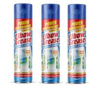 Elbow Grease Glass Cleaner Aerosol 400ml - Powerful Performance, Streak-Free Shine (3, Glass Cleaner Aerosol 400ml)