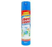 Elbow Grease Glass Cleaner Aerosol - Super Shine, Foaming Action | Cleans Windows, Mirrors, Glass - Streak Free (300ml)