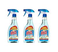 Elbow Grease Glass Cleaner with Vinegar for Windows and Mirrors, 500 ml - Window Cleaning Equipment (Pack of 3)