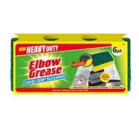 Elbow Grease Hand Grip Scourer - Heavy Duty (6 Pack Yellow/Green)