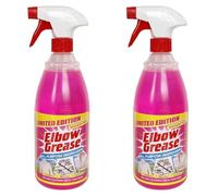 Elbow Grease Original Degreaser 1L All Purpose Cleaner Dissolves Fat Grime Grease & Oil from Kitchen, Cooker, Bathroom, Outdoor & Fabrics | Solvent-Free Formula Pink - 2 Pack 1000ml