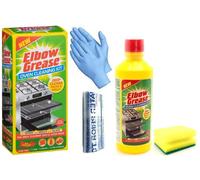 Elbow Grease Oven Cleaner for Domestic Ovens and BBQ - 500 ML Bottle - Bags and Gloves Included - Complete Oven Cleaning Kit with Degreaser Sponge