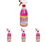 Elbow Grease Pink All Purpose Degreaser 1L Xtra Large Spray Bottle, Multi-Use Cleaner 1 L (Pack Of 4)