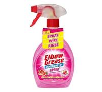 Elbow Grease Washing Up Spray | Power Degreaser - Cuts Through Grease & Grime | Hand Wash Dish Soap - Cleans Glasses, Pans & Plates (Pink Grapefruit, 500 ml)