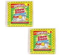 Elbow Grease Power Cloths 3 Pack Super Absorbent Extra Thick With Scrub Dots (2 Packs / 6 Cloths)