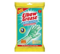 Elbow Grease Rubber Gloves for Cleaning Bathrooms (1 Pair - Size Large)