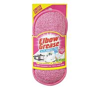 Elbow GreasePink Scrubbing Pad, Dual Sided Sponge, Washable, Reusable, Non-Scratch