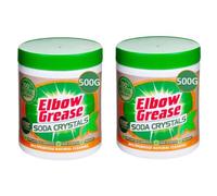 Elbow Grease Soda Crystals 500g - Multi-Purpose Cleaner & Descaler for Kitchen, Laundry, Bathroom - Eco-Friendly, Powerful Stain Remover & Water Softener
