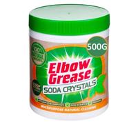 Elbow Grease Soda Crystals 500g - Multi-Purpose Cleaner & Descaler for Kitchen, Laundry, Bathroom - Eco-Friendly, Powerful Stain Remover & Water Softener