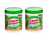 Elbow Grease Soda Crystals 500g - Powerful Cleaner & Descaler for Kitchen, Laundry & More - Eco-Friendly & Cost-Effective Solution