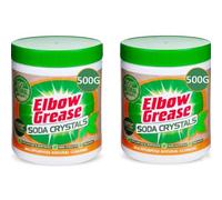 Elbow Grease Soda Crystals 500g - Powerful Cleaner & Descaler for Kitchen, Laundry & More - Eco-Friendly & Cost-Effective Solution