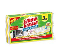 Elbow Grease Sponge Scourers (Pack of 3) in White Elbow Grease White