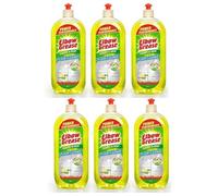 Elbow Grease Squirt & Mop Floor Cleaner, Lemon Fresh Scent, Liquid, No Rinse, 1L, Pack of 6