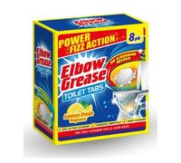 Elbow Grease Toilet Cleaner Tabs - No Scrubbing Needed | Removes Up To 100% Limescale (Lemon Fresh - Pack of 5 Tablets)