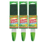 Elbow Grease Washing Up Brushes with Heavy Duty Sponge | Pack of 3