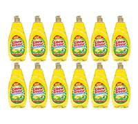Elbow Grease Washing Up Liquid, Lemon Fresh Scent, Power Degreaser, 600ml, Pack of 12
