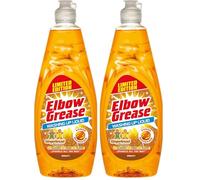 Elbow Grease Washing Up Liquid | Power Degreaser - Soap for Hand Washing Dishes, Pots, Pans & Glasses (Gingerbread, 600ml) (Pack of 2)