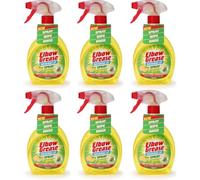 Elbow Grease Washing Up Spray, Lemon Fresh Scent, Power Degreaser, 500ml, Pack of 6