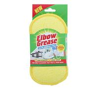 Dettol Scrubbing Pad Elbow Grease - Dual-Sided Non-Scratch, Washable & Reusable - Yellow 1 Pack
