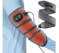 Elbow Heat Pad Wrap Fast Heating Body Wrap Heated Brace for Joint Pain Relief Flexible Electric Heating Pads with 3 Heat Settings for Elbow Arm Wrist (Gray)