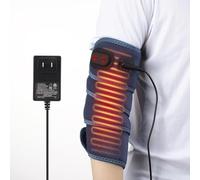Elbow Heat Pad Wrap Fast Heating Body Wrap Heated Brace for Joint Pain Relief Flexible Electric Heating Pads with 3 Heat Settings for Elbow Arm Wrist(Blue)