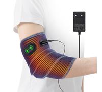 Elbow Heated Pad Wrap for Joint Pain Relief, Flexible Electric Heating Pads with 4 Heat Settings and 3 Timing Settings, Fast Heating Body Wrap Heated Brace for Ankle Leg Knee Elbow Wrist and Forearm