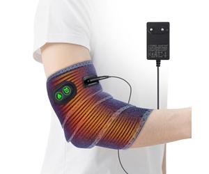 Elbow Heated Pad Wrap for Joint Pain Relief, Flexible Electric Heating Pads with 4 Heat Settings and 3 Timing Settings, Fast Heating Body Wrap Heated Brace for Ankle Leg Knee Elbow Wrist and Forearm