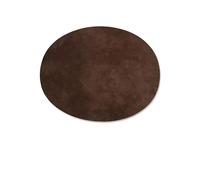 Elbow Knee Patches 2pcs Creative Tailoring Suit Jacket Sweater Elbow Knee Decoration Universal Patch Deerskin Velvet Oval Ironing Adhesive(No. 2 Medium Coffee)