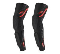 elbow pads,Padded Arm Sleeves 2 Pack, Crashproof Elbow Forearm Pads Compression Protection Support for Football Basketball Volleyball Cycling sports (Black red,XL)