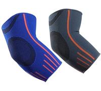 Elbow Support Brace for Men and Women, Elbow Sleeve for Tennis Golfers Powerlifting Bodybuilding Sports Compression Arm Sleeve for Tendonitis - Arthritis, Joint Pain Relief(Grey, Small (S))