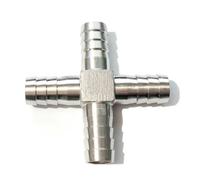 Elbow Tee U Y Shape 2 3 4 Ways Hosetail Splitter 304 Stainless Water | 6 8 10 12 13 14 15 16 20 25 32 40 50 mm Hose Barb(Corss,13mm)