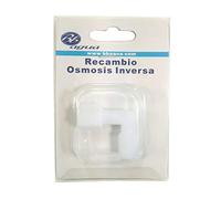 Elbow with nut for 1/4" 6.5mm Reverse Osmosis Hose with 90° Male Thread. Accessories for Domestic Reverse Osmosis Equipment. with the Bbagua Guarantee.